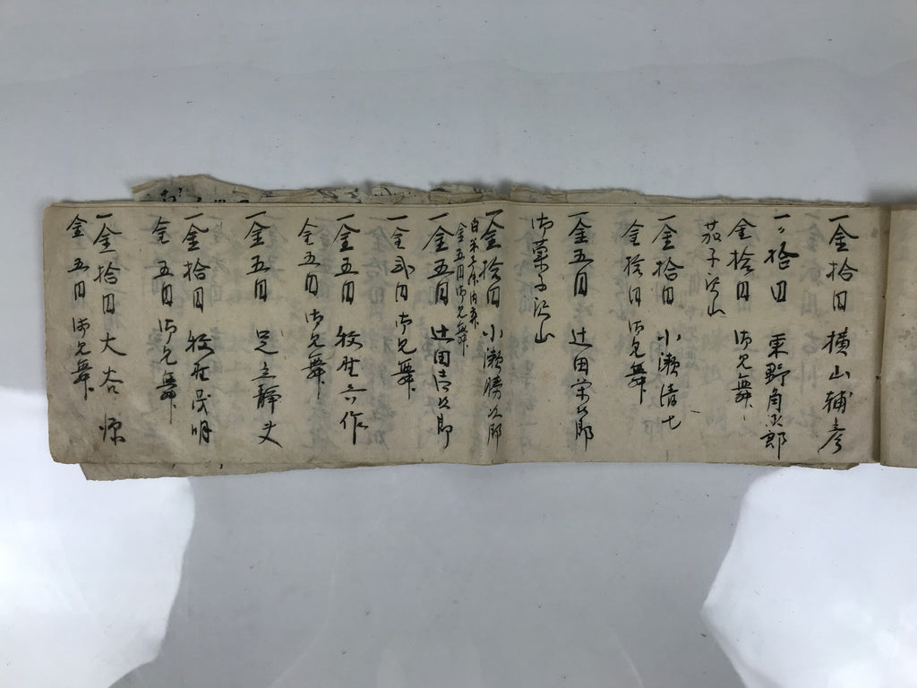 Japanese Funeral Record Guest Book Vtg Koden Shoshiki C1940 Washi Paper P426