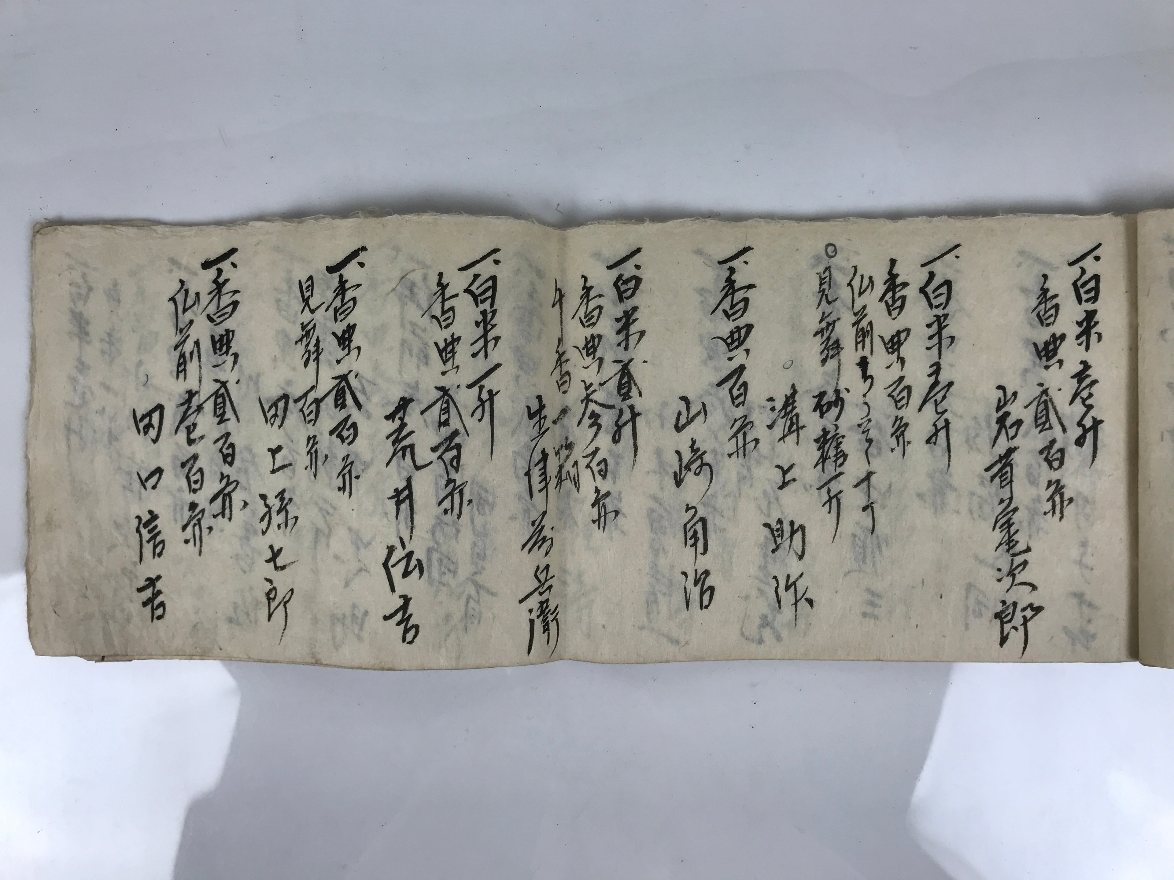 Japanese Funeral Record Guest Book Vtg Soshiki Shojiki C1960 Washi Paper P425