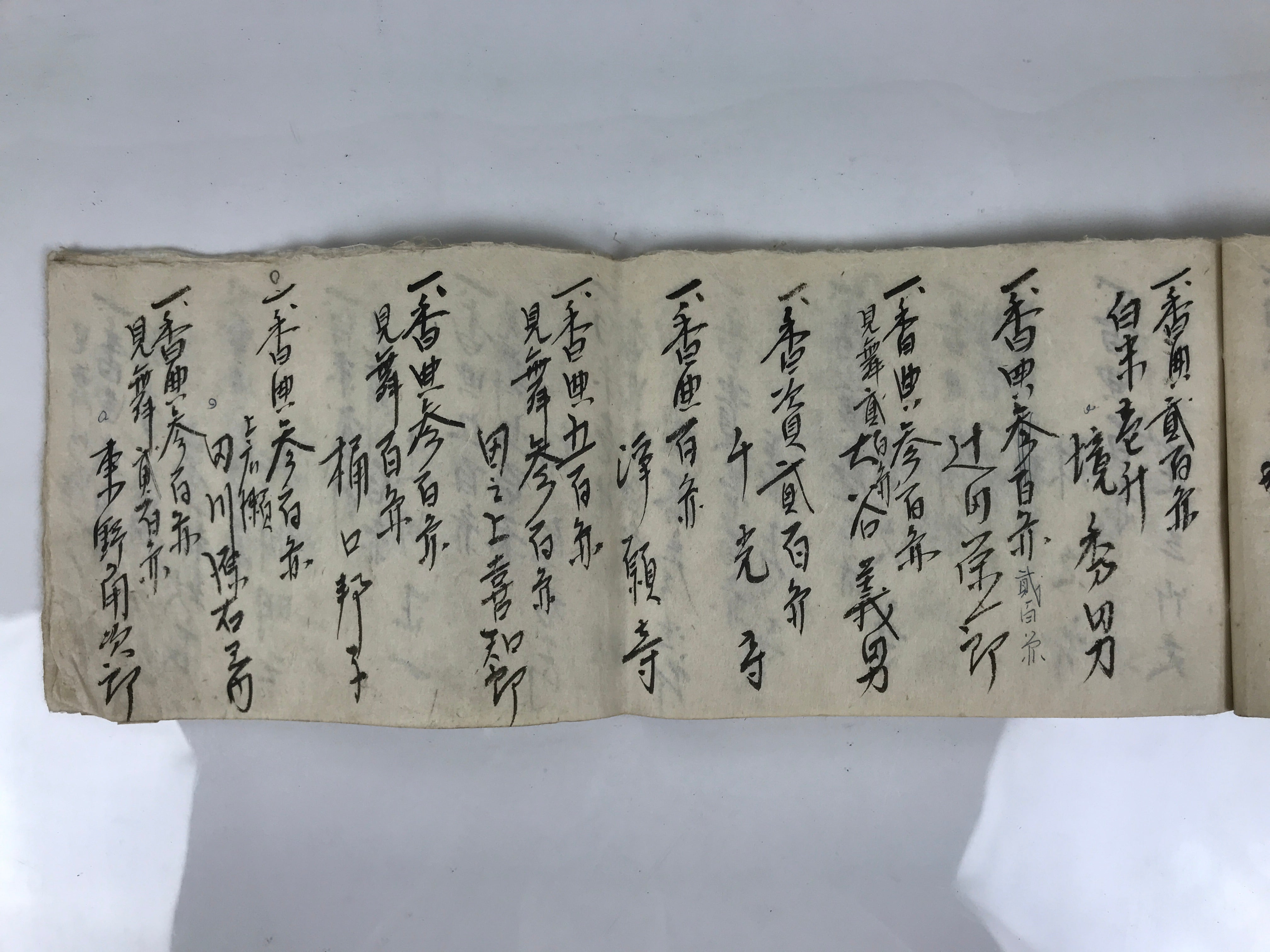 Japanese Funeral Record Guest Book Vtg Soshiki Shojiki C1960 Washi Paper P425