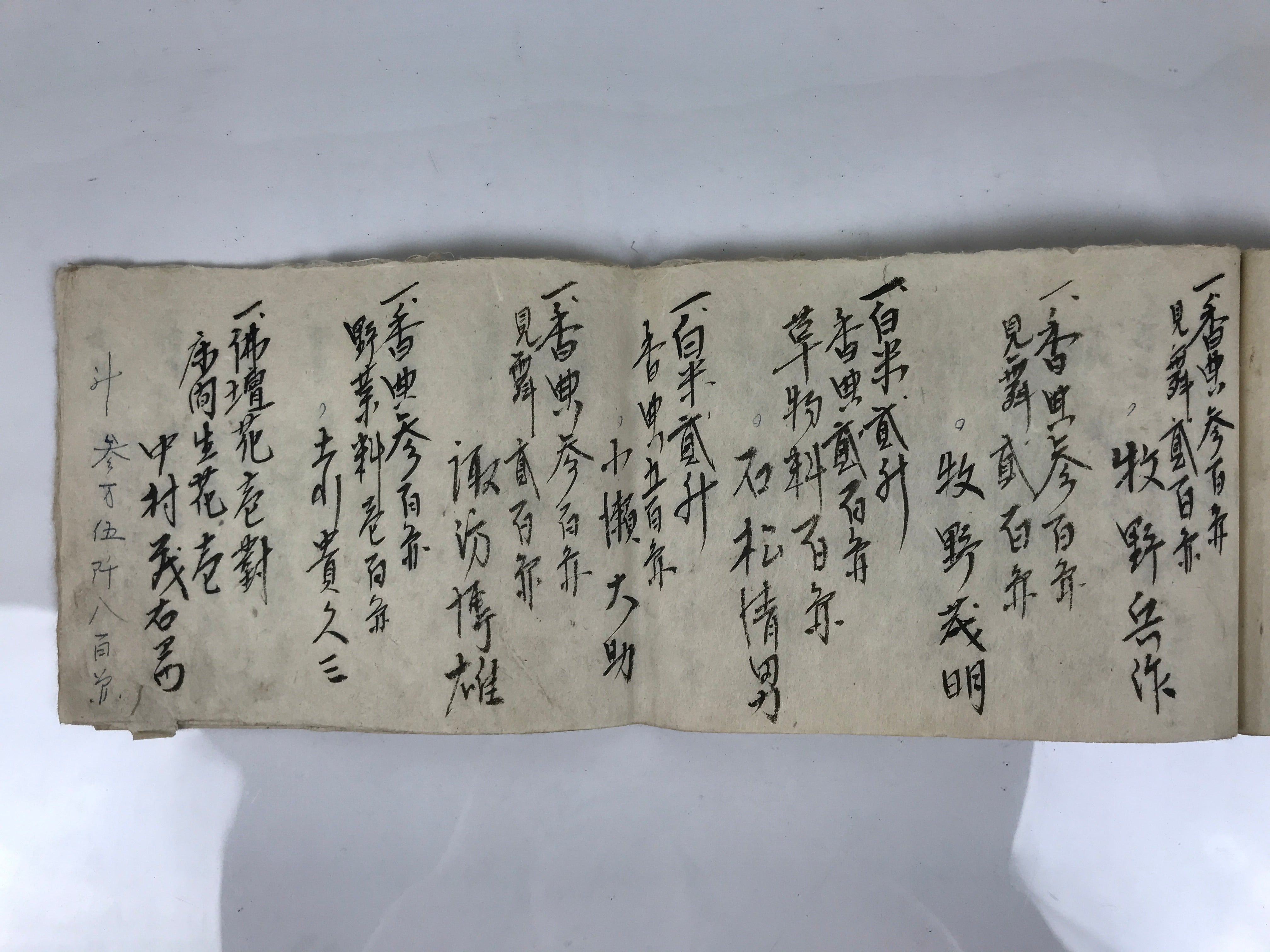 Japanese Funeral Record Guest Book Vtg Soshiki Shojiki C1960 Washi Paper P425