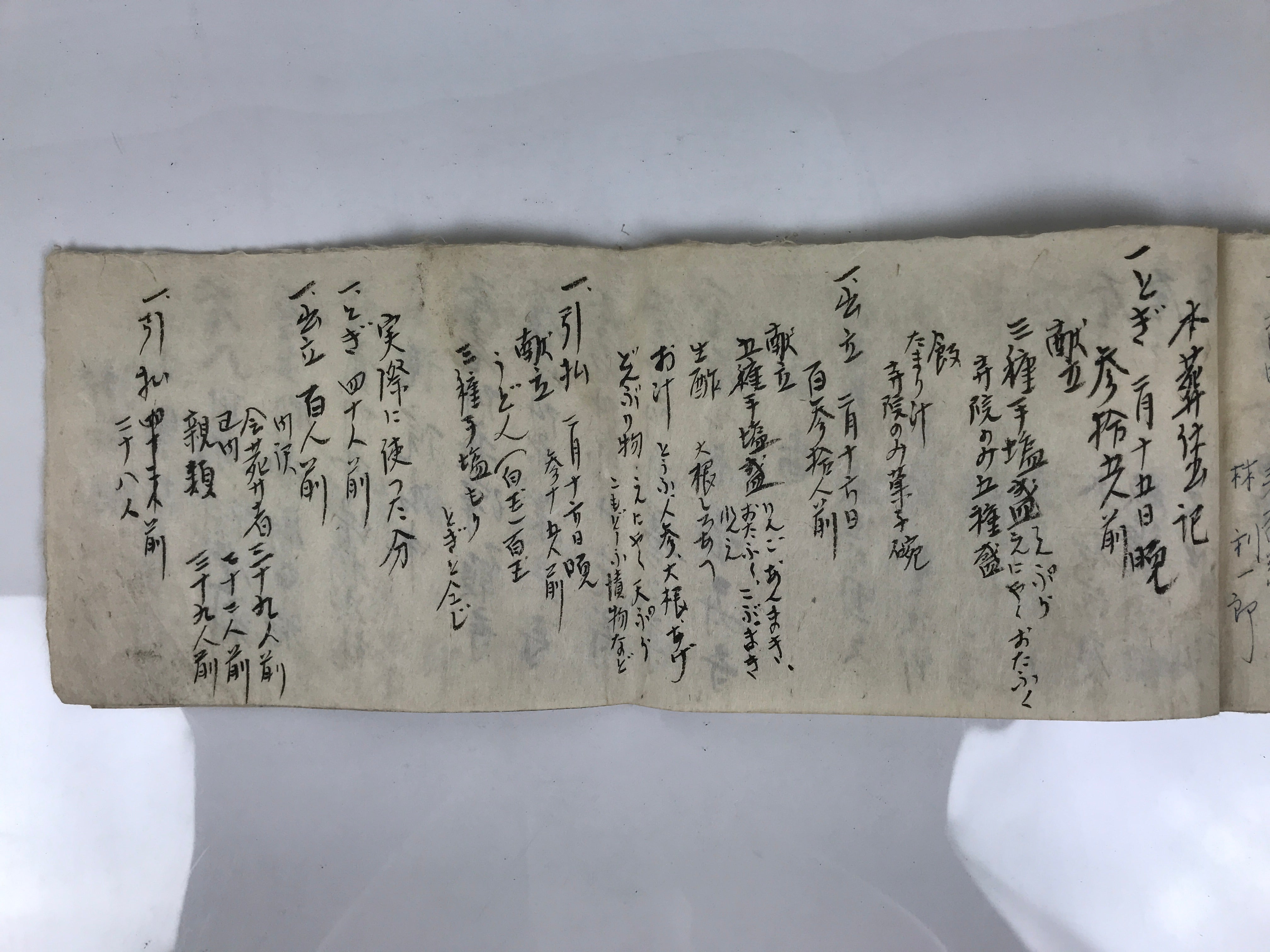 Japanese Funeral Record Guest Book Vtg Soshiki Shojiki C1960 Washi Paper P425