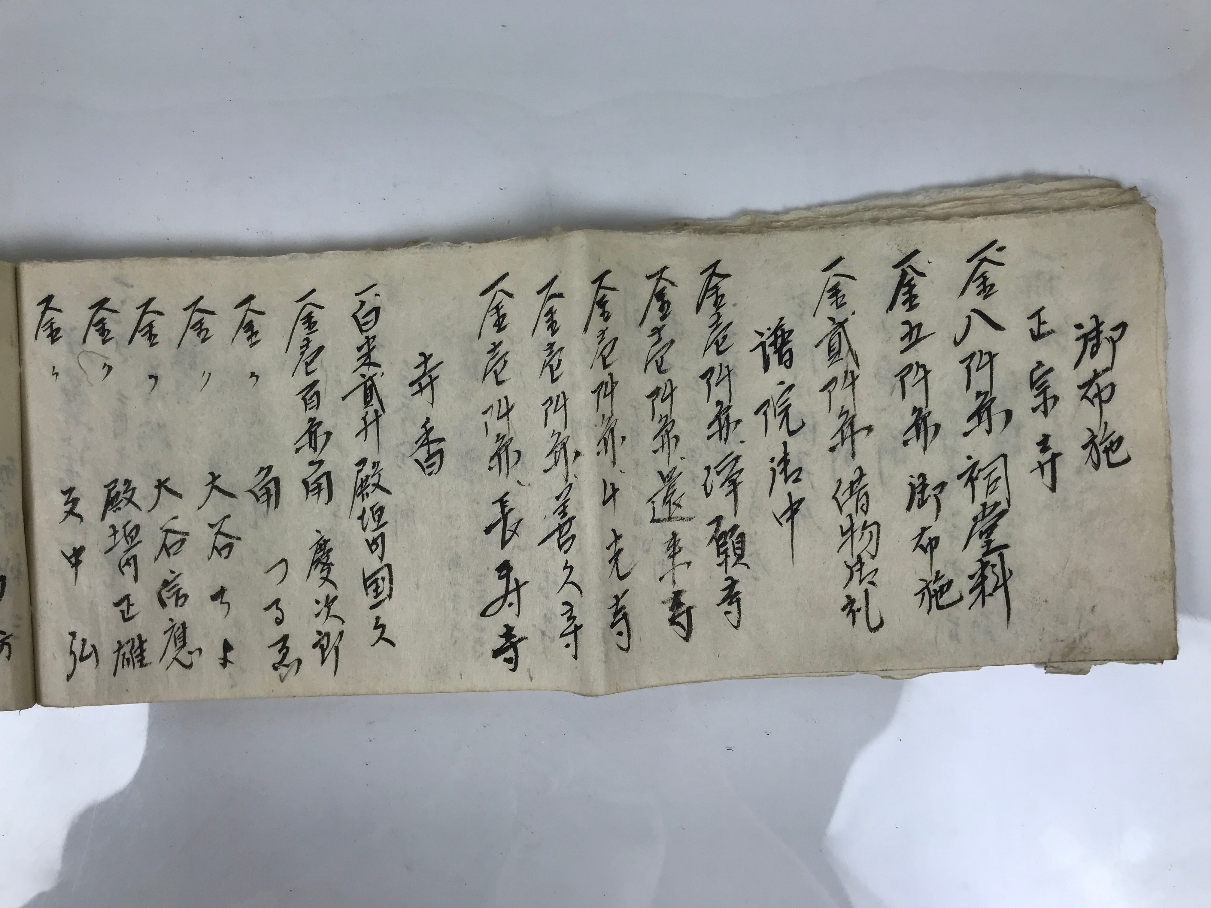 Japanese Funeral Record Guest Book Vtg Soshiki Shojiki C1960 Washi Paper P425