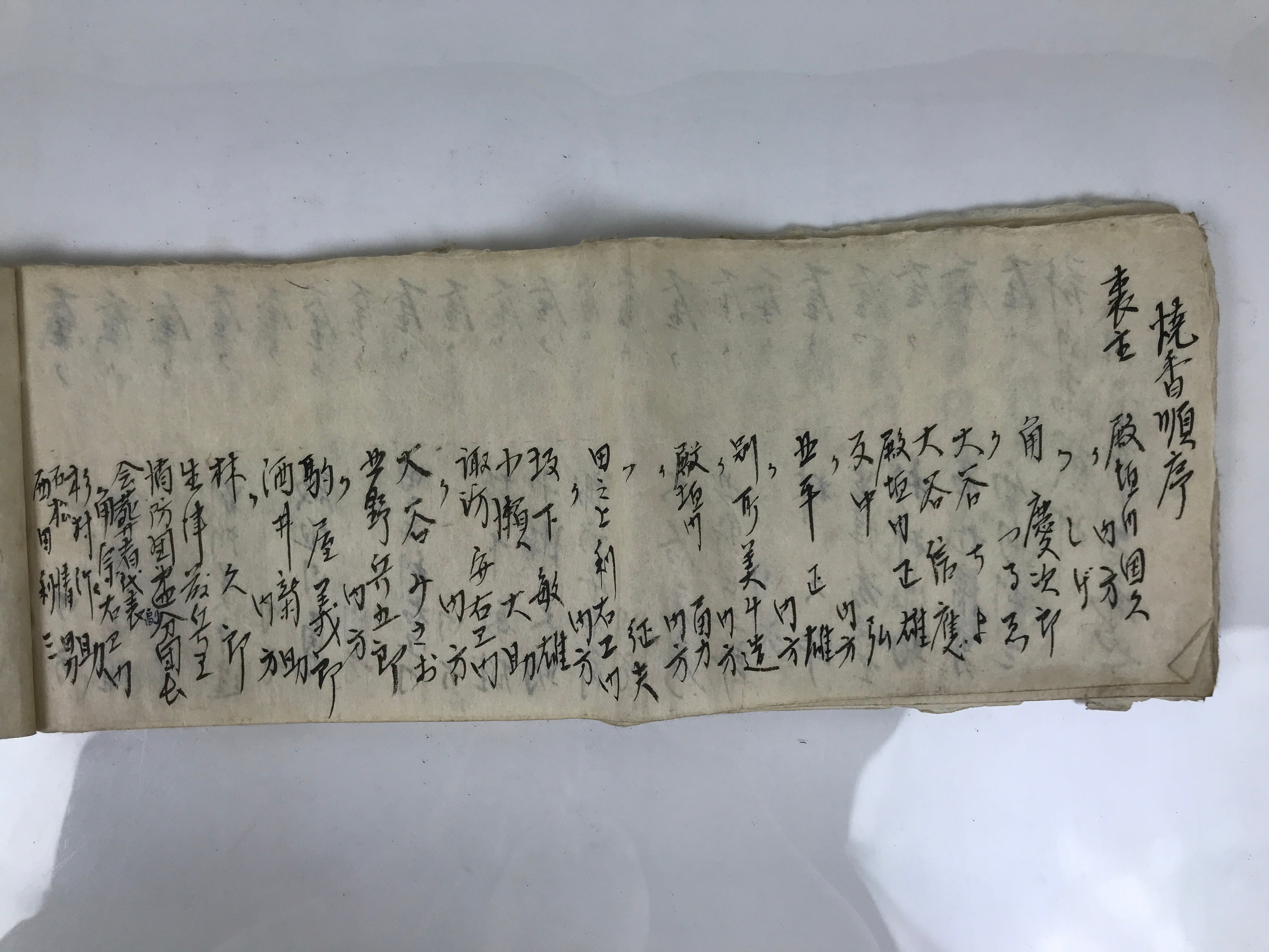 Japanese Funeral Record Guest Book Vtg Soshiki Shojiki C1960 Washi Paper P425