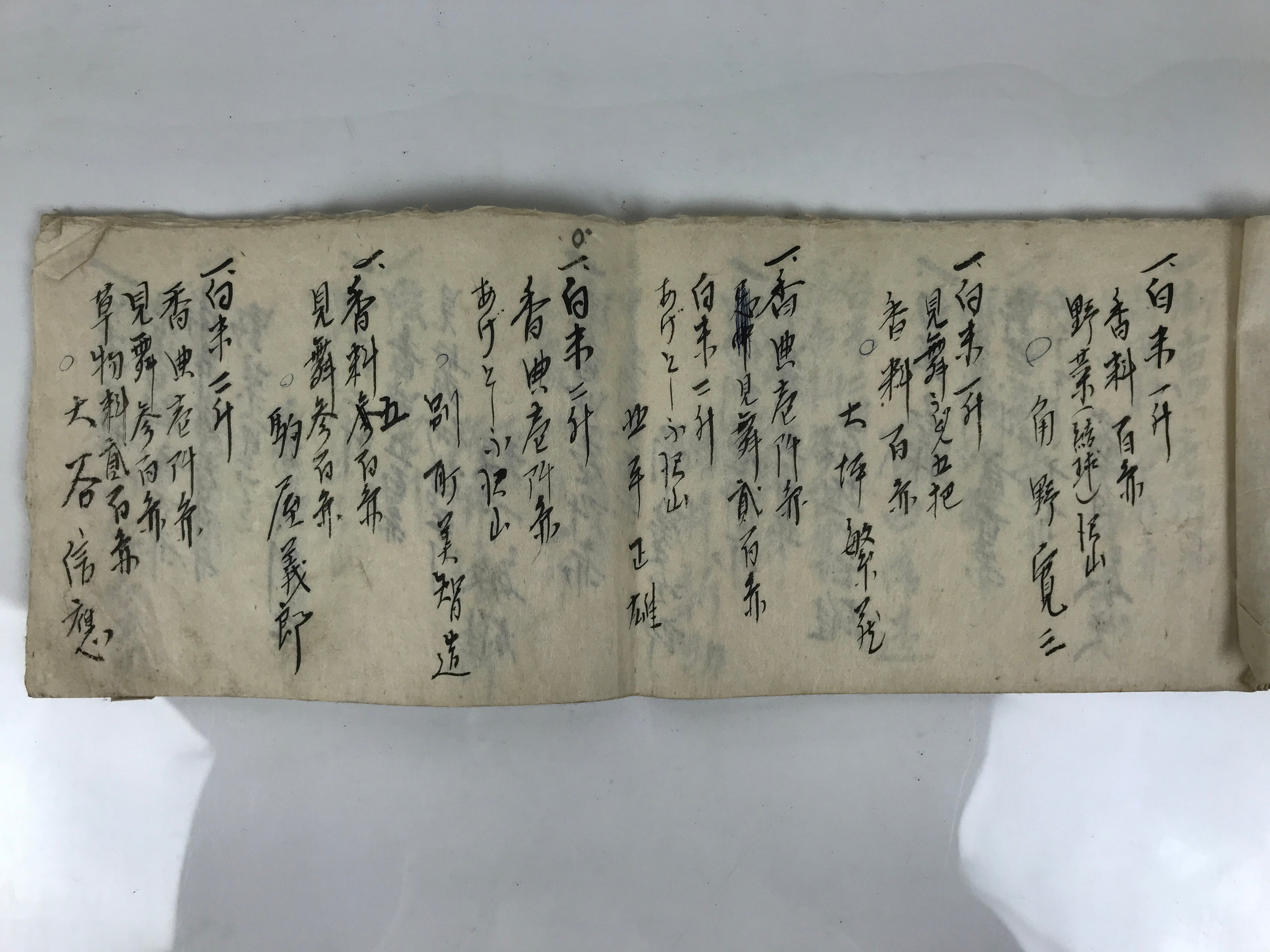 Japanese Funeral Record Guest Book Vtg Soshiki Shojiki C1960 Washi Paper P425