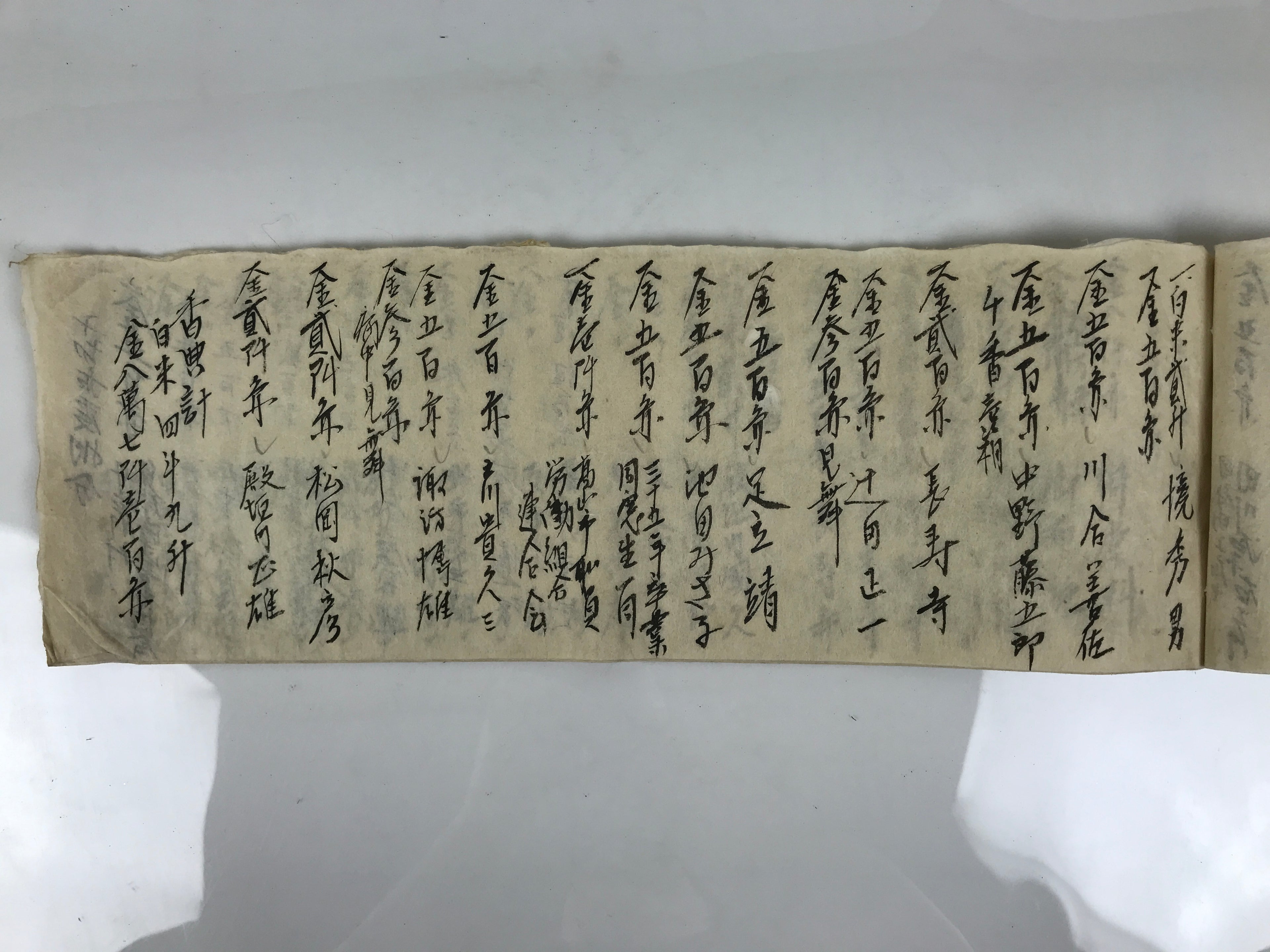 Japanese Funeral Record Guest Book Vtg Soshiki Shojiki C1960 Washi Paper P427