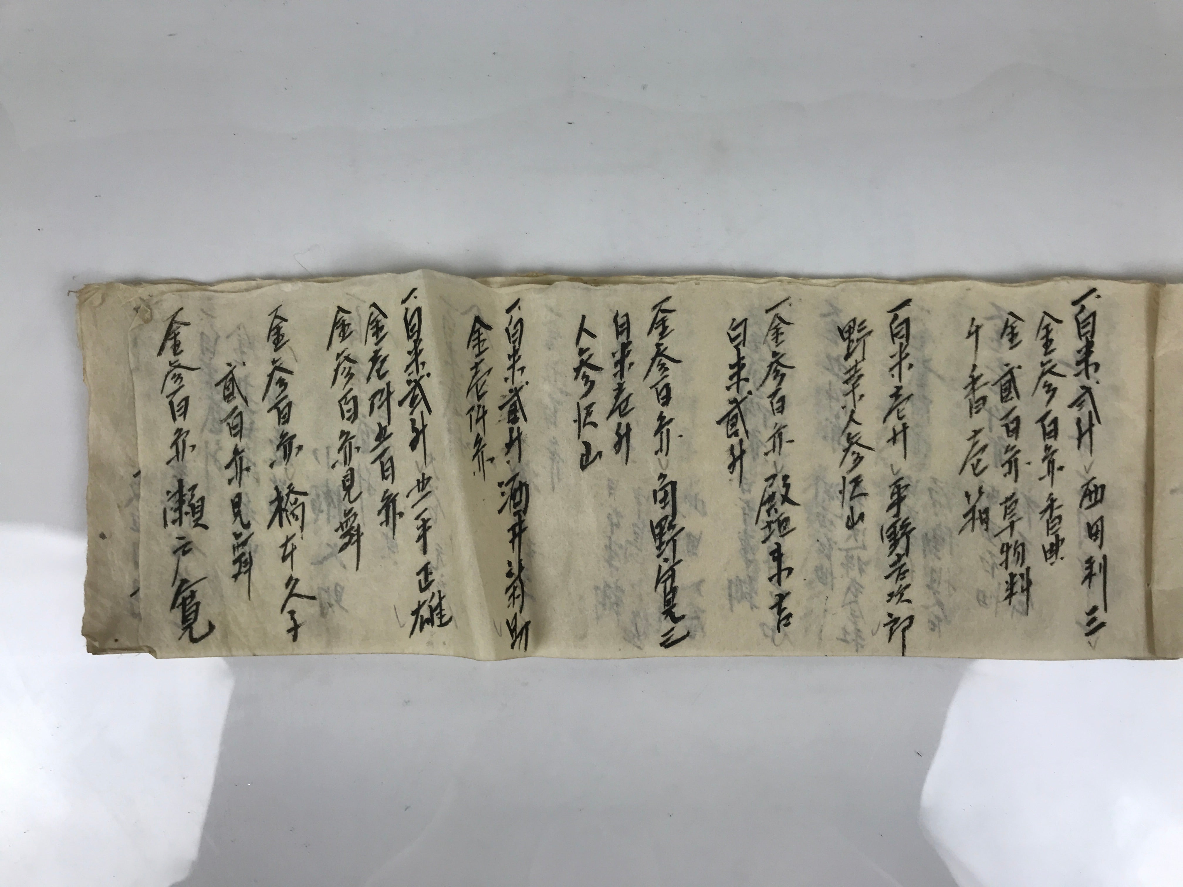 Japanese Funeral Record Guest Book Vtg Soshiki Shojiki C1960 Washi Paper P427
