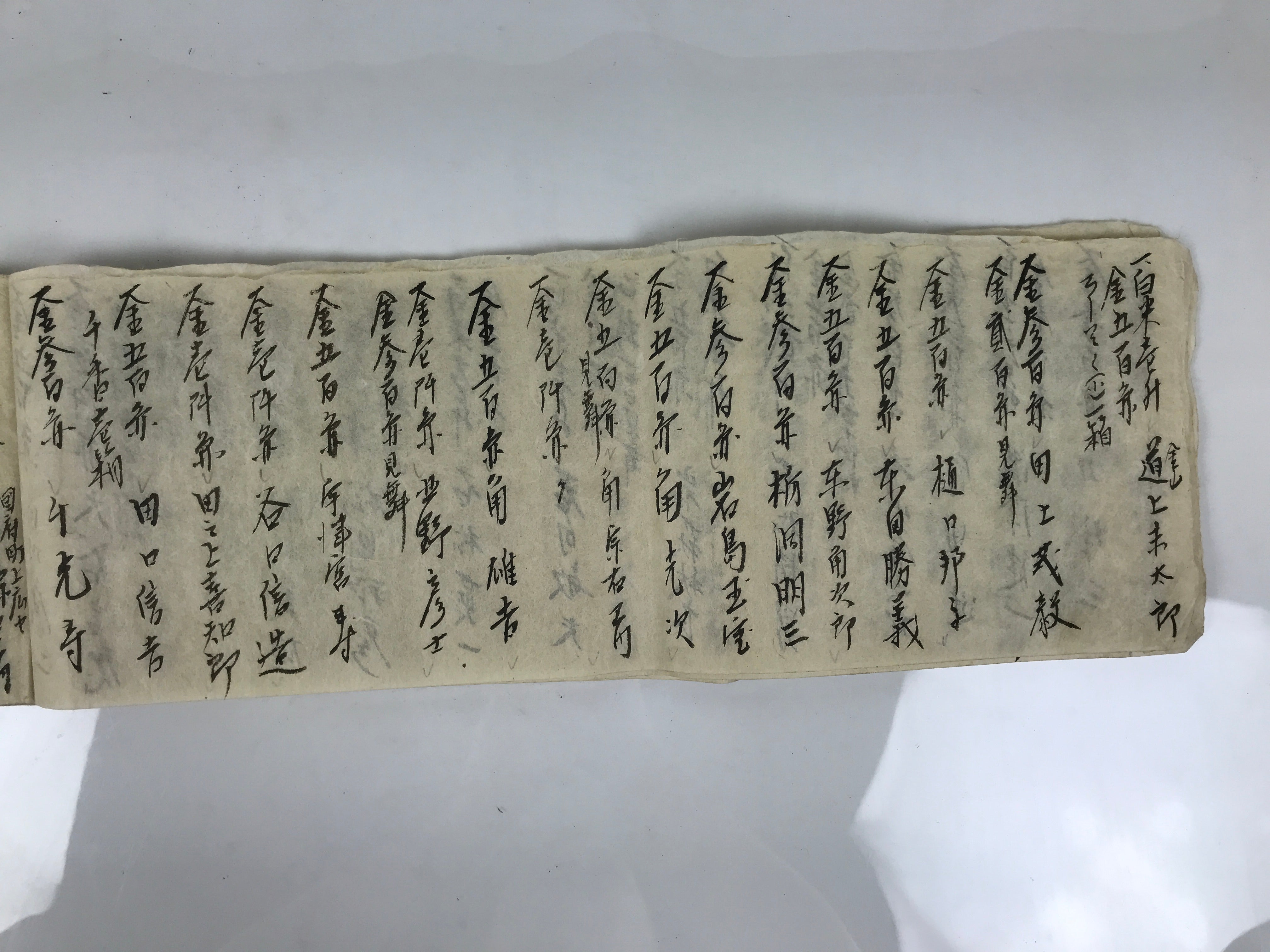 Japanese Funeral Record Guest Book Vtg Soshiki Shojiki C1960 Washi Paper P427
