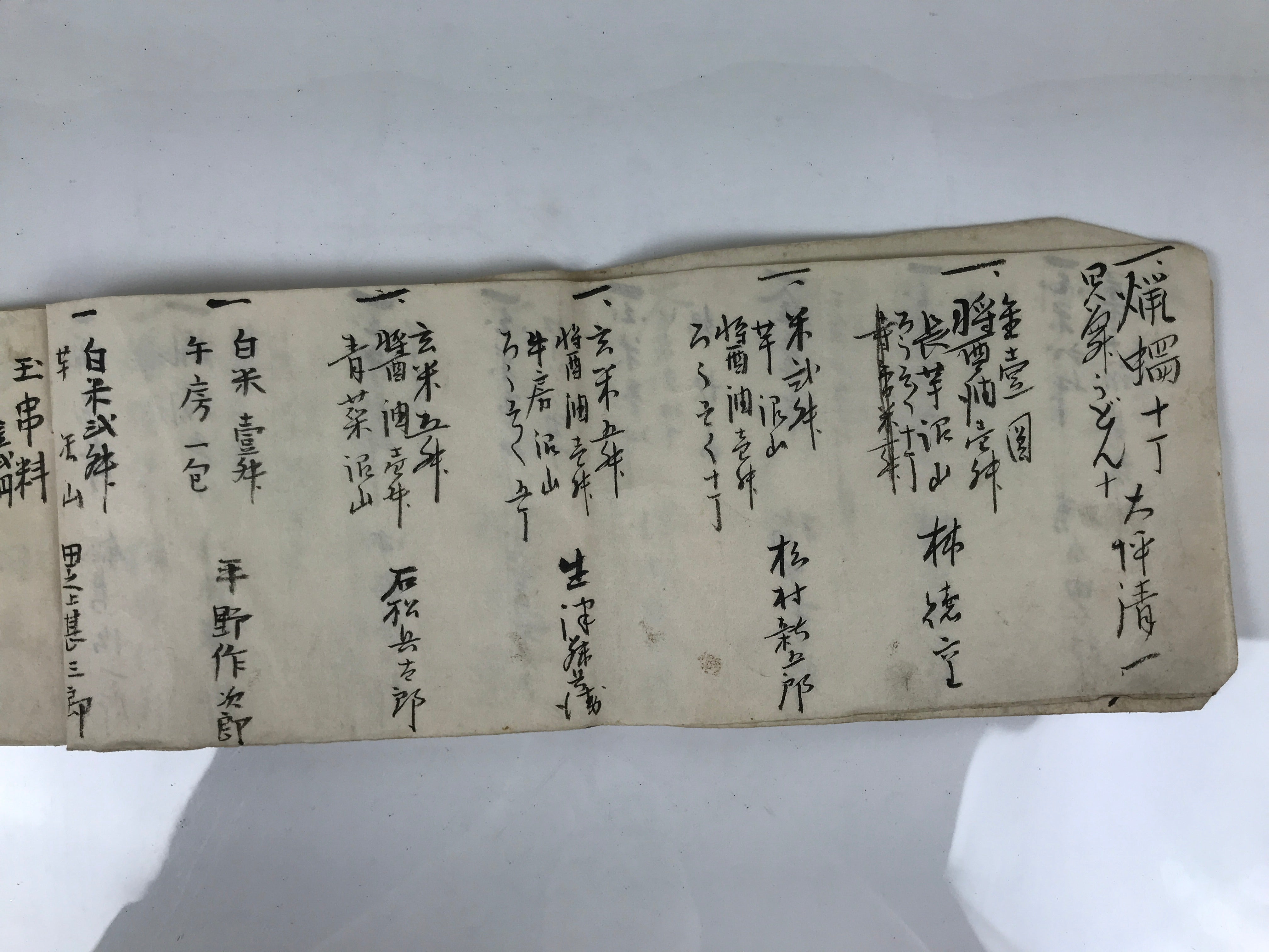 Japanese Funeral Record Guest Book Vtg Tamagushi Hikaecho C1930 Washi Paper P428