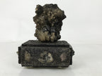 Japanese Galena Quartz Crystal Viewing Stone Zen Buddhist Suiseki Statue JK851