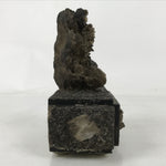 Japanese Galena Quartz Crystal Viewing Stone Zen Buddhist Suiseki Statue JK851