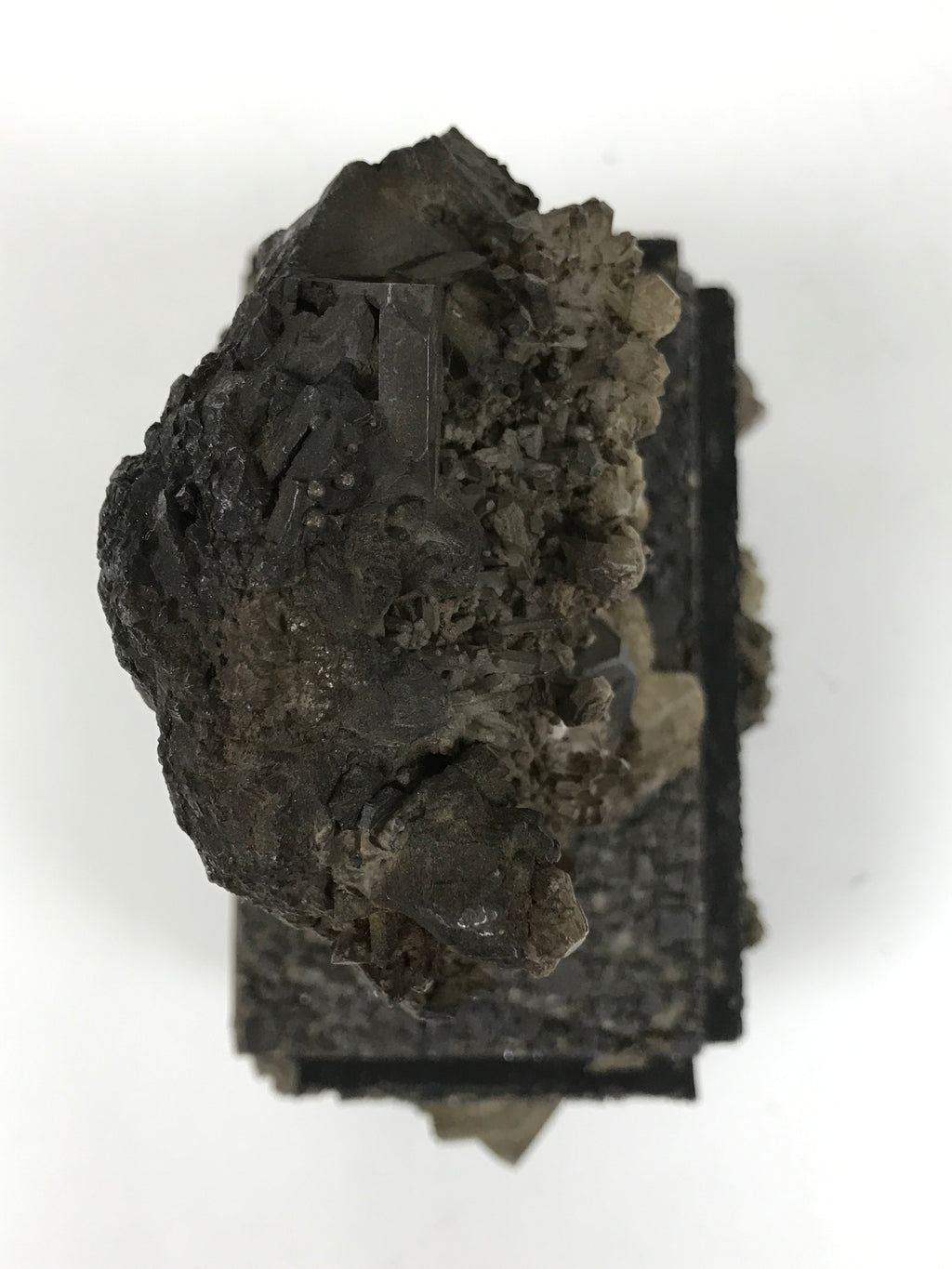 Japanese Galena Quartz Crystal Viewing Stone Zen Buddhist Suiseki Statue JK851