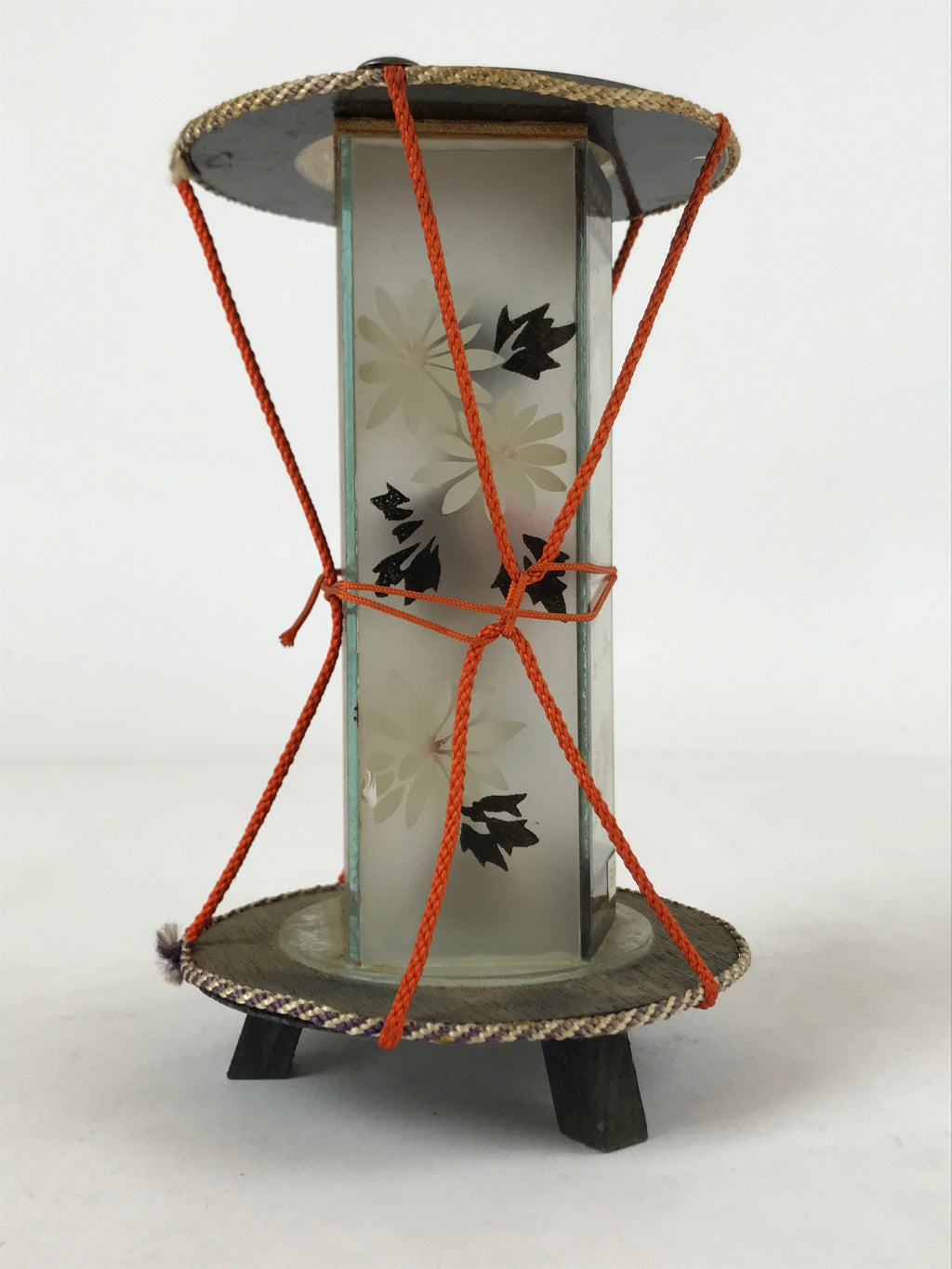 Japanese Geisha Kimono Woman Doll Glass Case Display Vtg Ningyo Figurine BD956
