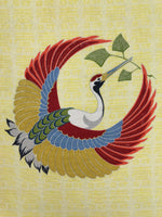 Japanese Gift Envelopes Silk Cover Vtg Crane Tsuru Fukusa Wedding Birth BA835