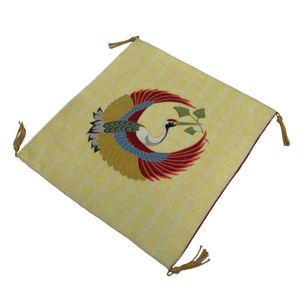 Japanese Gift Envelopes Silk Cover Vtg Crane Tsuru Fukusa Wedding Birth BA835
