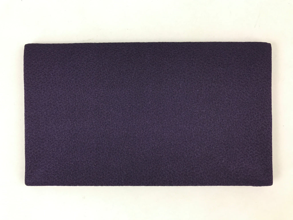 Japanese Gift Envelopes Silk Cover Vtg Purple Kinpu Fukusa Wedding Funeral BA148