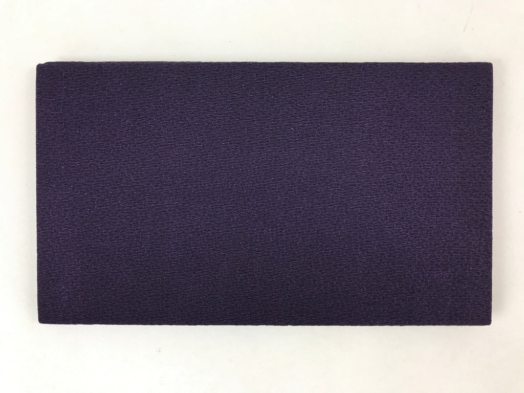 Japanese Gift Envelopes Silk Cover Vtg Purple Kinpu Fukusa Wedding Funeral BA148