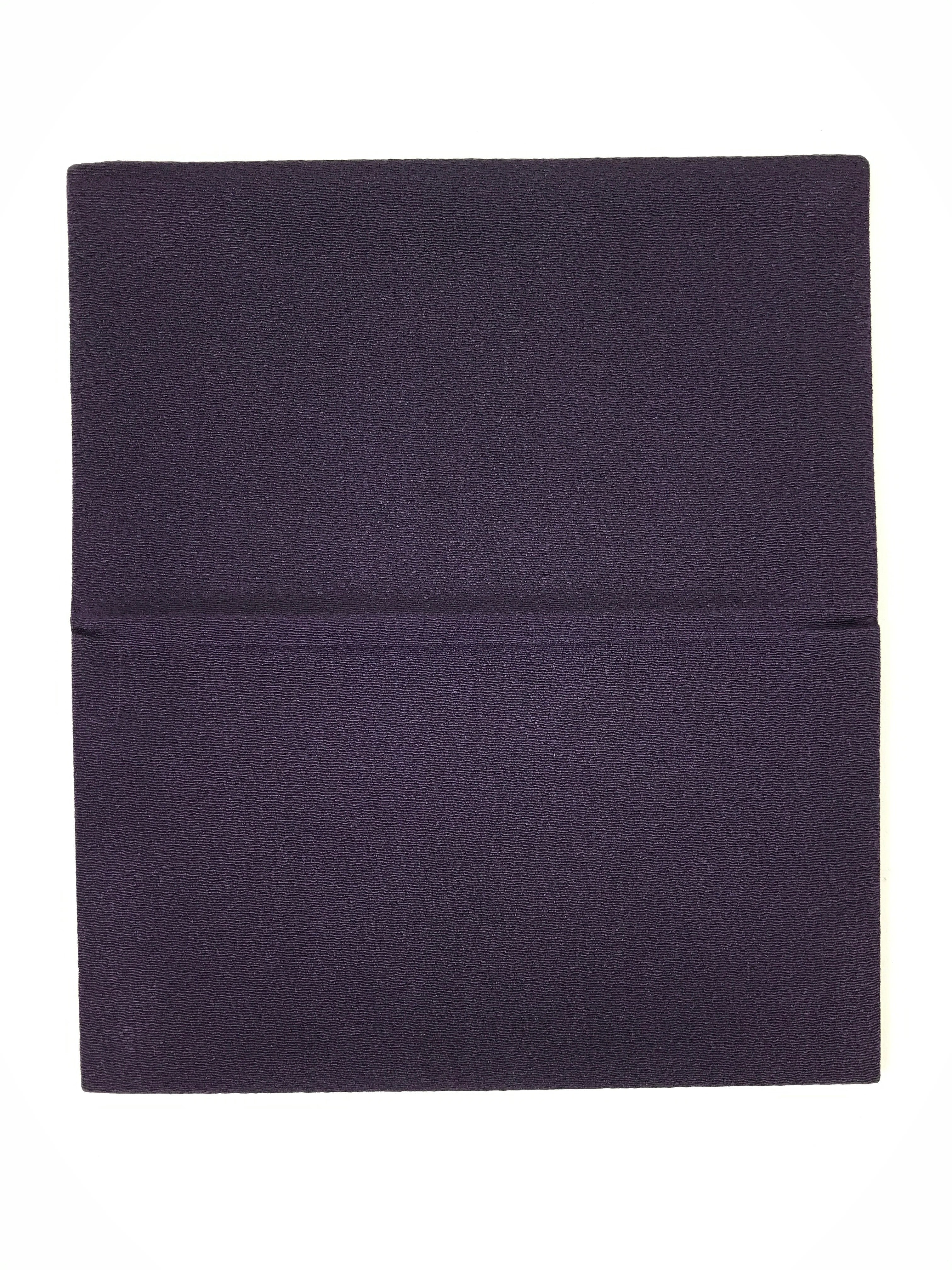 Japanese Gift Envelopes Silk Cover Vtg Purple Kinpu Fukusa Wedding Funeral BA148