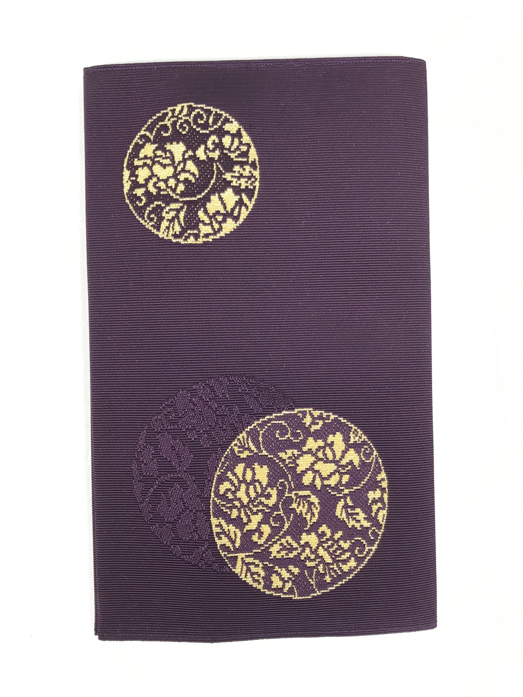 Japanese Gift Envelopes Silk Cover Vtg Purple Kinpu Fukusa Wedding Funeral BA701