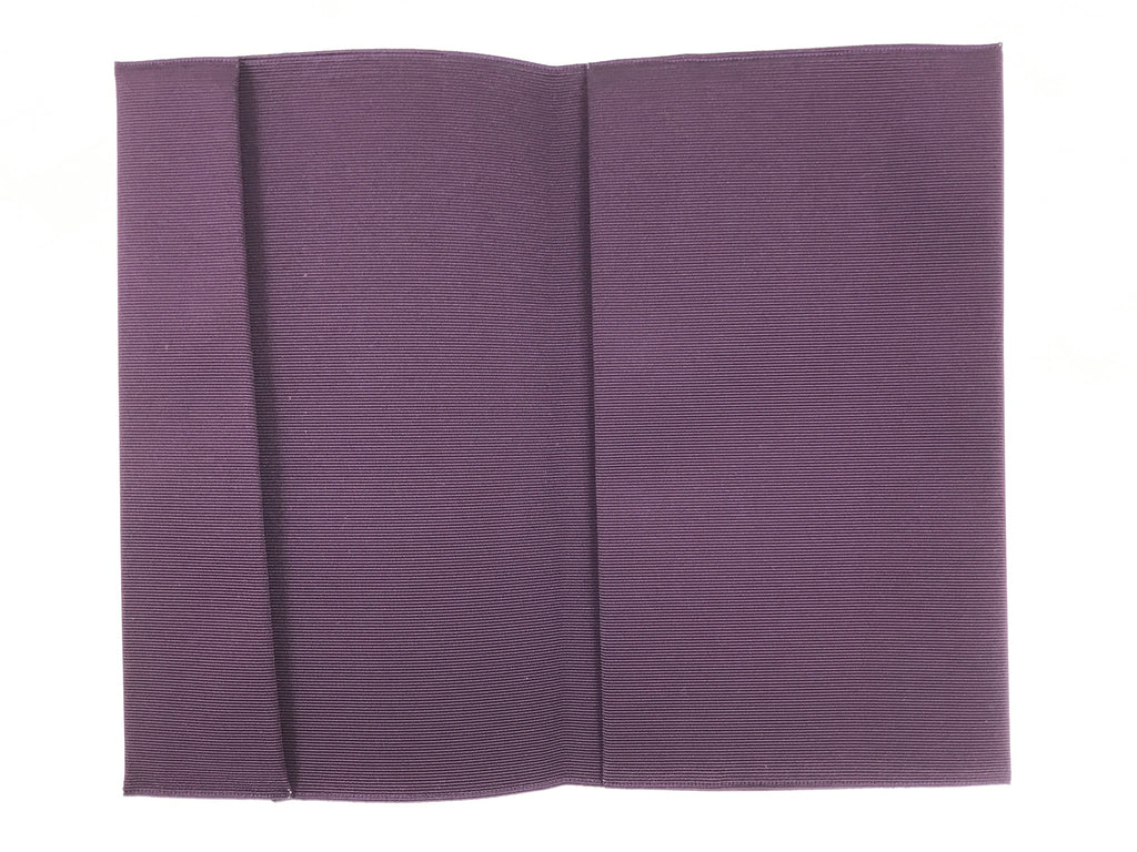 Japanese Gift Envelopes Silk Cover Vtg Purple Kinpu Fukusa Wedding Funeral BA701