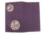 Japanese Gift Envelopes Silk Cover Vtg Purple Kinpu Fukusa Wedding Funeral BA701