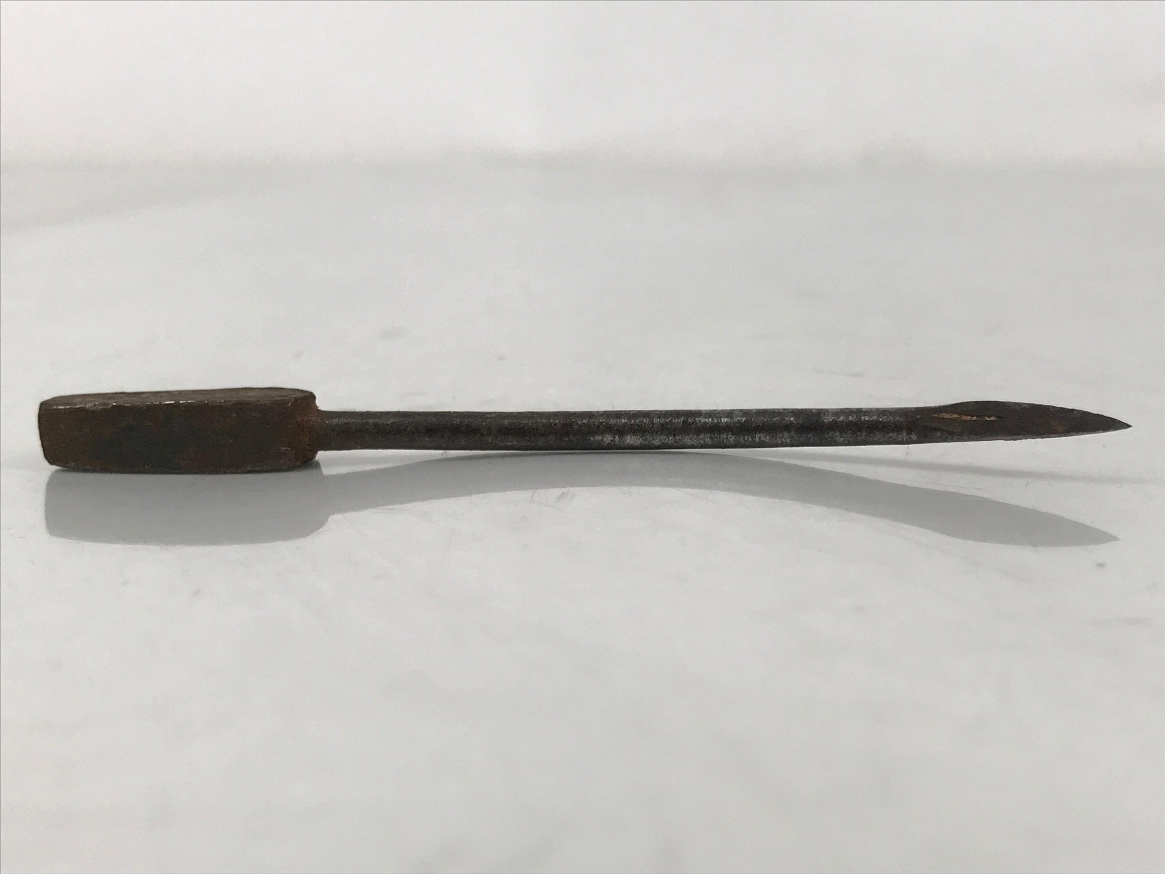 Japanese Gimlet Bit Kiri Carpentry Vtg Woodworking Tool Brown Metal T320