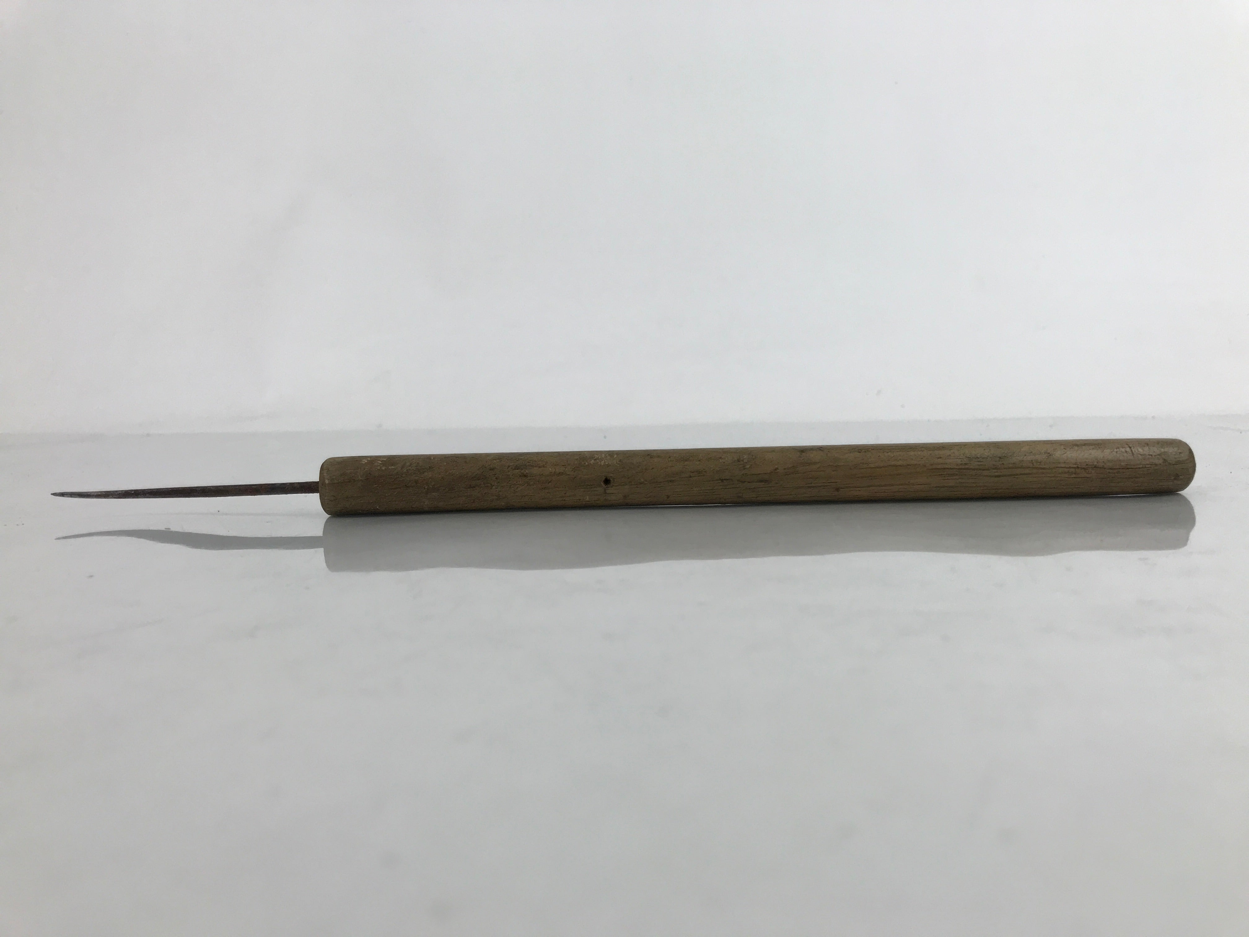 Japanese Gimlet Kiri Carpentry Tool Vtg Woodworking Tool 28.5 cm Blade 1.5 mm T2