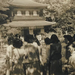 Japanese Ginkakuji Silver Pavilion Photograph Vtg Kyoto Temple Sepia Tone PH275