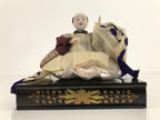 Japanese Girl Festival Court Laughing Man Servant Hina Doll Matsuri Wood ID571
