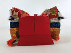 Japanese Girl Festival Princess Ohinasama Doll Vtg Hina Matsuri Silk Red ID513