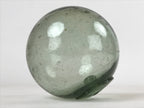 Japanese Glass Fishing Float Ukidama Buoy Ball Vtg Bindama Clear Green GF10