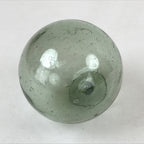 Japanese Glass Fishing Float Ukidama Buoy Ball Vtg Bindama Clear Green GF10