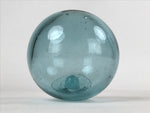 Japanese Glass Fishing Float Ukidama Buoy Ball Vtg Bindama Clear Light Blue GF2