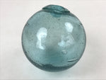 Japanese Glass Fishing Float Ukidama Buoy Ball Vtg Bindama Clear Light Blue GF3