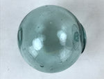 Japanese Glass Fishing Float Ukidama Buoy Ball Vtg Bindama Clear Light Blue GF7