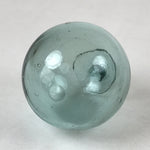 Japanese Glass Fishing Float Ukidama Buoy Ball Vtg Bindama Clear Light Blue GF7