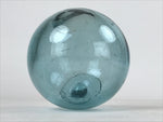 Japanese Glass Fishing Float Ukidama Buoy Ball Vtg Bindama Clear Light Blue GF8