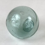 Japanese Glass Fishing Float Ukidama Buoy Ball Vtg Bindama Clear Light Blue GF9