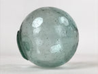 Japanese Glass Fishing Float Ukidama Buoy Ball Vtg Bindama Small Clear Blue GF33