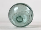 Japanese Glass Fishing Float Ukidama Buoy Ball Vtg Bindama Small Clear Blue GF33