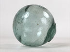 Japanese Glass Fishing Float Ukidama Buoy Ball Vtg Bindama Small Clear Blue GF33