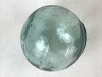 Japanese Glass Fishing Float Ukidama Buoy Ball Vtg Bindama Small Clear Blue GF33