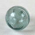 Japanese Glass Fishing Float Ukidama Buoy Ball Vtg Bindama Small Clear Blue GF33