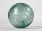 Japanese Glass Fishing Float Ukidama Buoy Ball Vtg Bindama Small Clear Blue GF34
