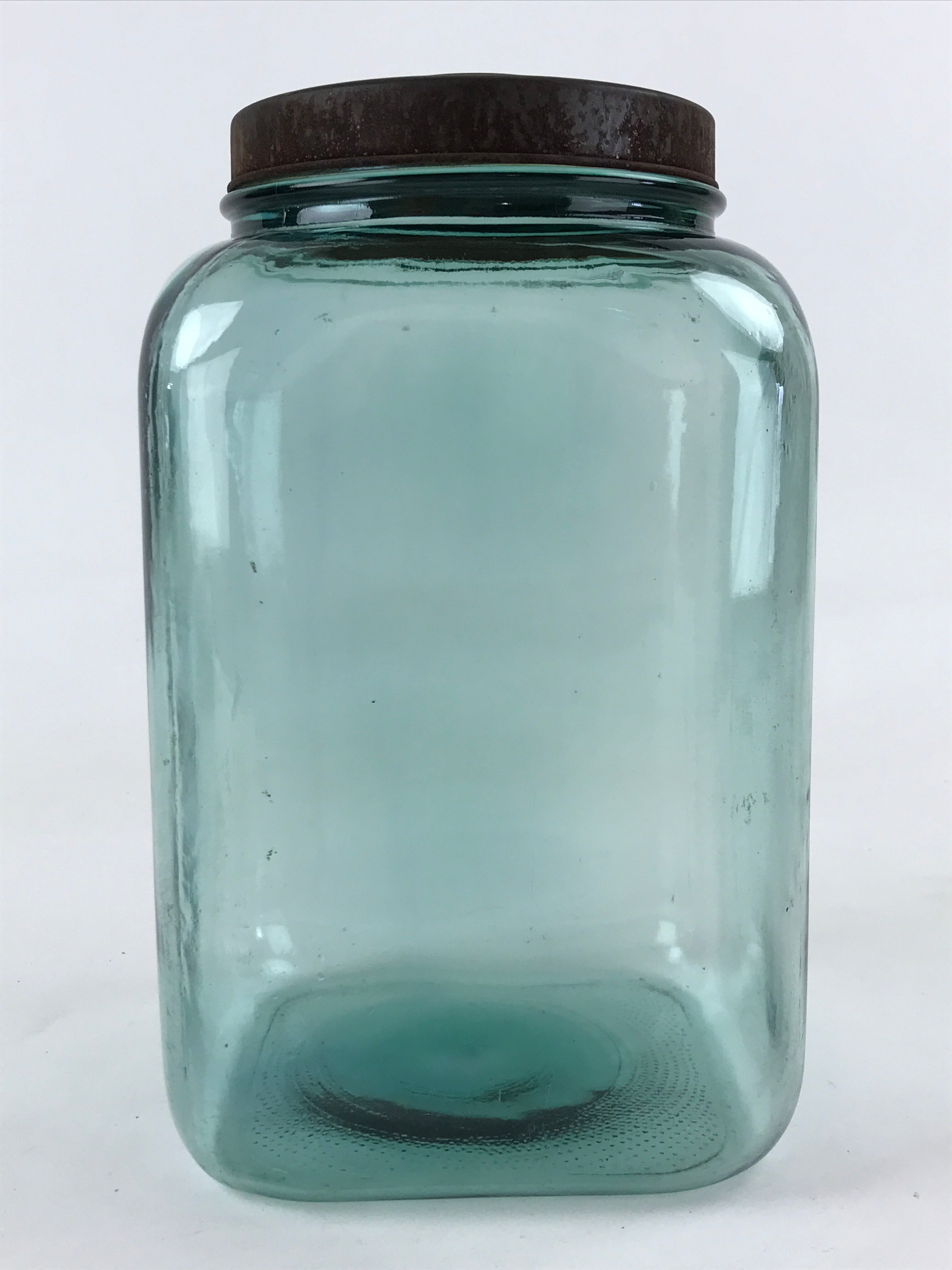 Large Hand-Blown Antique Glass Jar