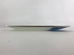 Japanese Glass Square Display Plate Vtg Dish Plate Blue White Boxed PX703