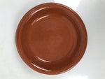 Japanese Glazed Clay Terracotta Plate Sara Vtg Kozara Serving Dish Orange Y379