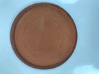 Japanese Glazed Clay Terracotta Plate Sara Vtg Kozara Serving Dish Orange Y379