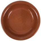 Japanese Glazed Clay Terracotta Plate Sara Vtg Kozara Serving Dish Orange Y379