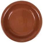 Japanese Glazed Clay Terracotta Plate Sara Vtg Kozara Serving Dish Orange Y379