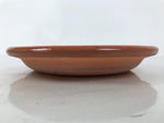 Japanese Glazed Clay Terracotta Plate Sara Vtg Kozara Serving Dish Orange Y380